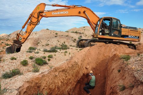 in miniera con George (foto: Anna Luciani)