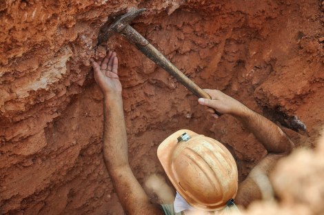 in miniera con George (foto: Anna Luciani)
