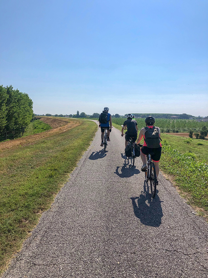 Un week end in bici lungo la destra Po