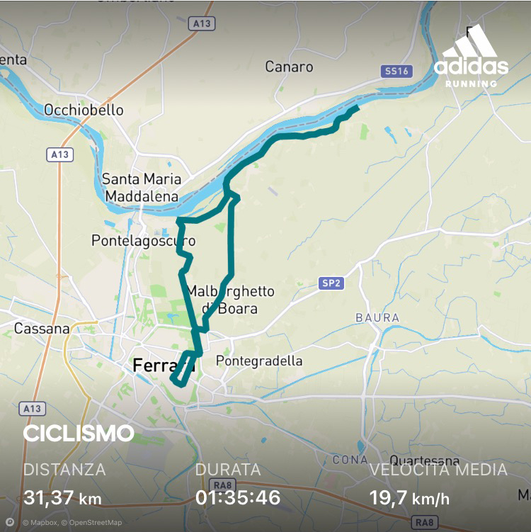 Un week end in bici lungo la destra Po