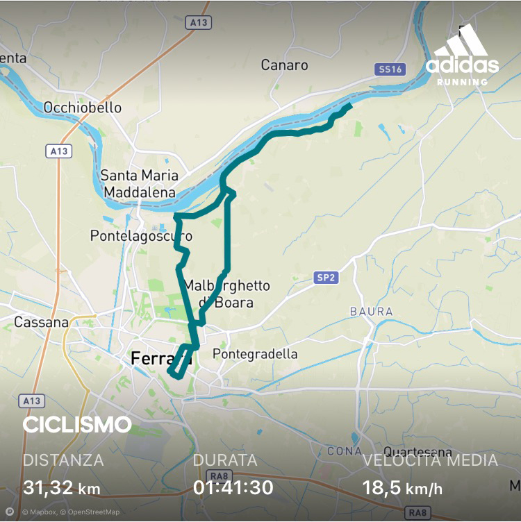 Un week end in bici lungo la destra Po