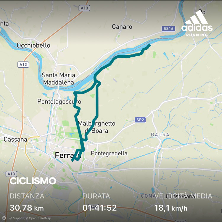 Un week end in bici lungo la destra Po