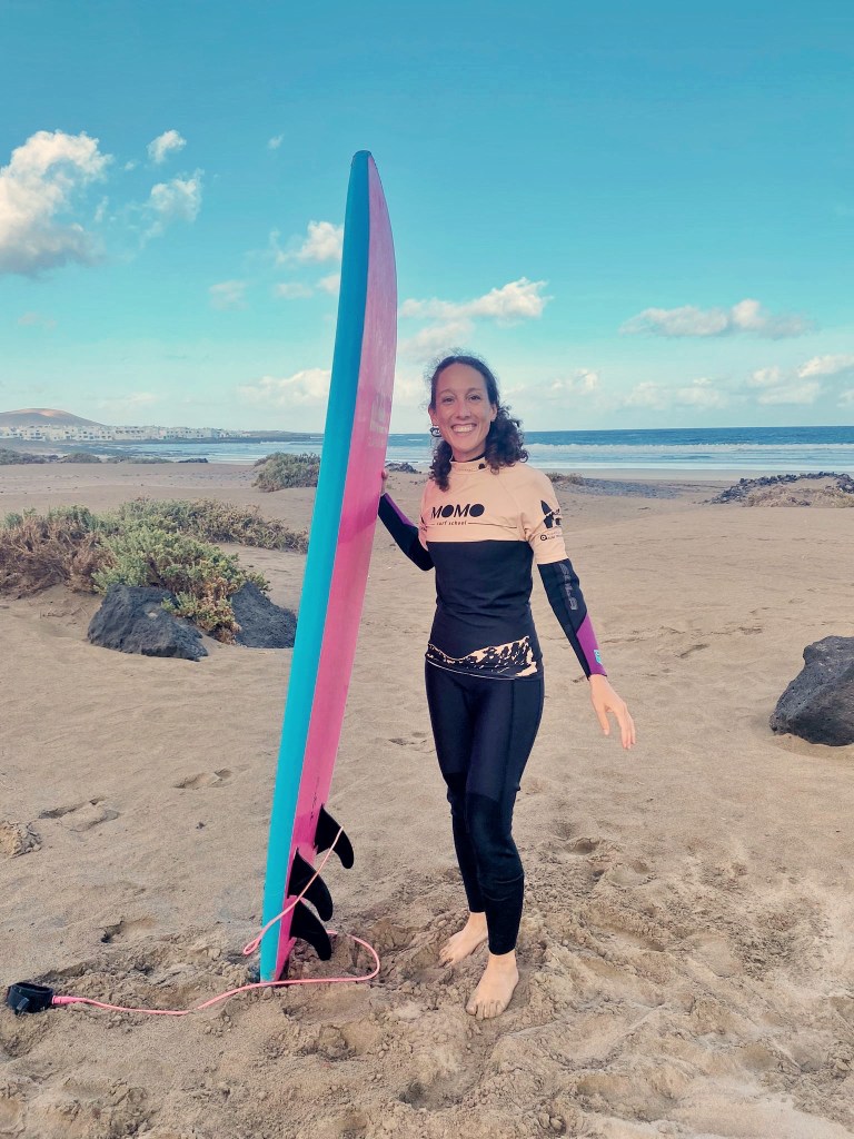 surfando a Lanzarote
